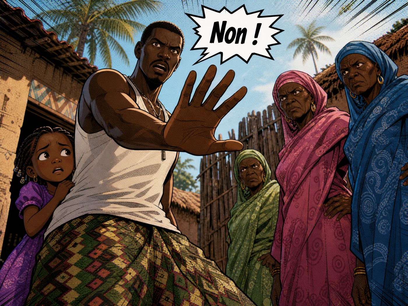Omar protège Mariama face aux exciseuses